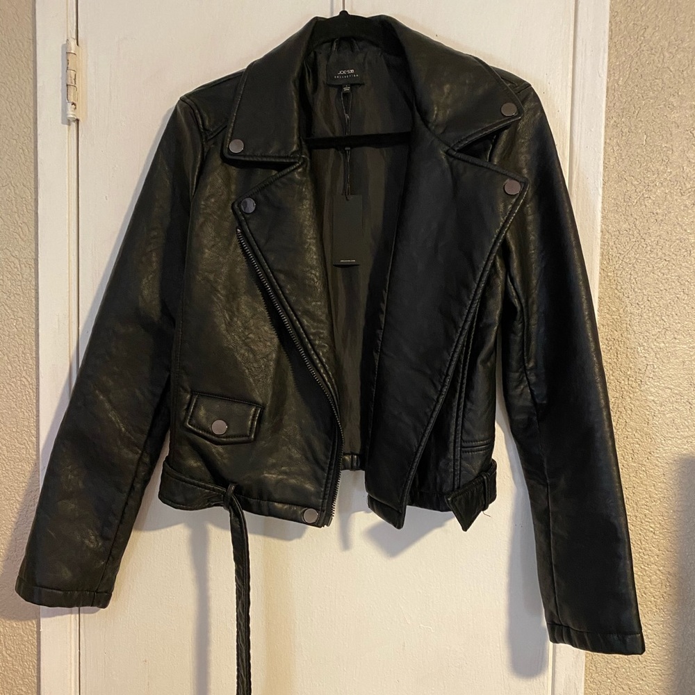Joes jeans leather jacket NWT size L